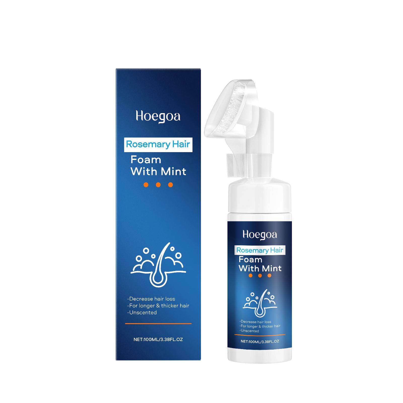 Hoegoa Rosemary Hair Growth Foam, Promotes Hair Nourishment, Anti-Hair Loss, Repairs Damaged Hair Roots, Hair Care Treatment Spray 100ml