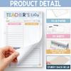 Compact Teacher Appreciation  Floral Design Checklist Planner Paper For School Supplies