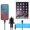 Extractme 4.2A Car Charger Dual USB Socket Power Plug Fast Charge 12V 24V LED Voltmeter Waterproof Moto Auto Splitter Adapter