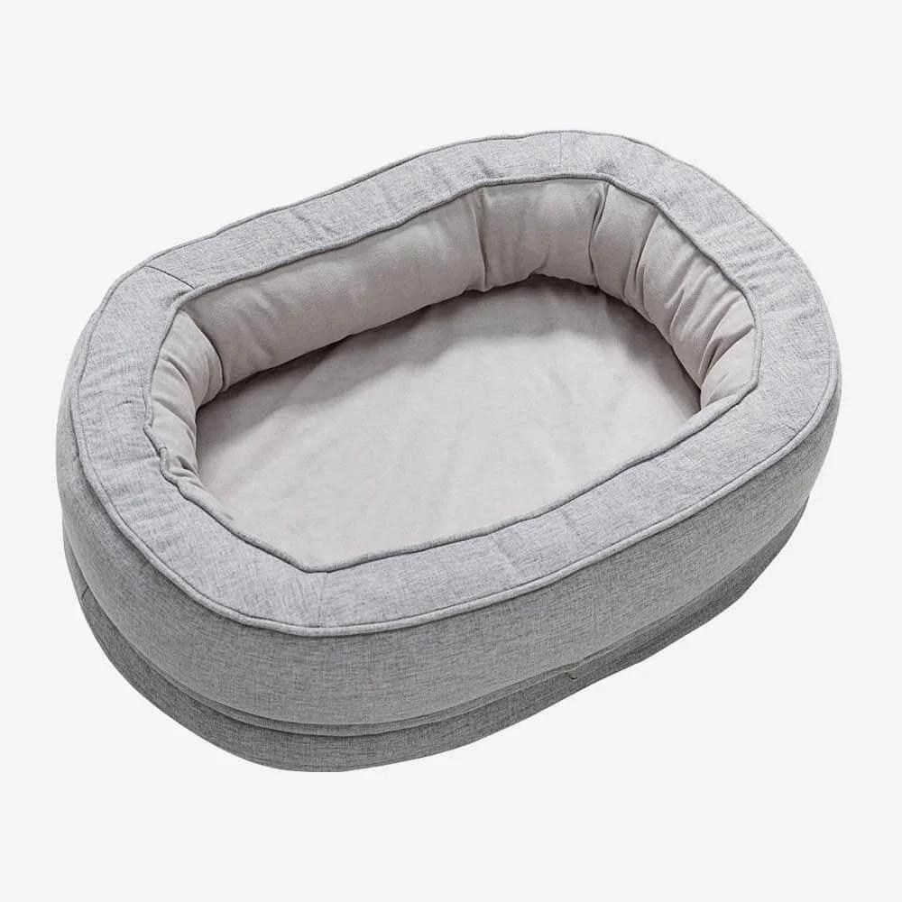 

Modern Cushion Sofa Bed for Cats and Dogs, Sleeping Bag, Kennel for Larger Dogs, Massage Bed, Small House, Cushion Beds, Pet Pro 65x45x18cm сірий колір
