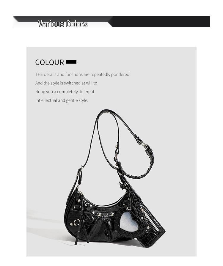 Geantă sub braț cu ținte Trendy Spicy Girl 2025: Geantă de mână și crossbody versatilă trei-în-unu pentru femei