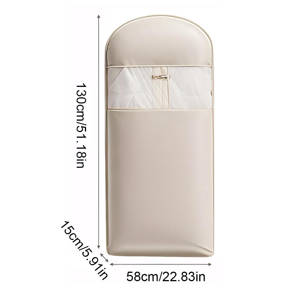 Hanging Garment Bag With Self Compression Zipper Dust Cover Clothes Bags Space Saving Transparent Dust Cover For Closet Storage