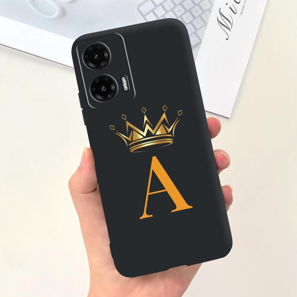 For Motorola Moto G35 5G Case G 35 Cover Cute Crown Letters Soft Silicone Back Cover For Moto G35 2024 Phone Case MotoG35 Fundas