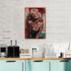 Metal Wall Art Sexy Showgirl Vintage Poster for Bar Decor