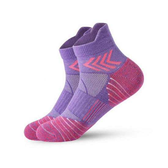 Unisex Sports Socks: Short, Terry Loop Bottom for Basketball, Running, Fitness, and Badminton.