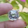 Natural Cushion Cut 25 Ct White Sapphire 925 Solid Silver Pendant Loose Gemstone