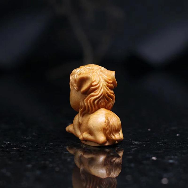 1/2pcs Sculpture Mini Carved Zodiac Horse Figurine Cute Small Horse Wooden Animal Crafts Festival Gift Office Home Decoration