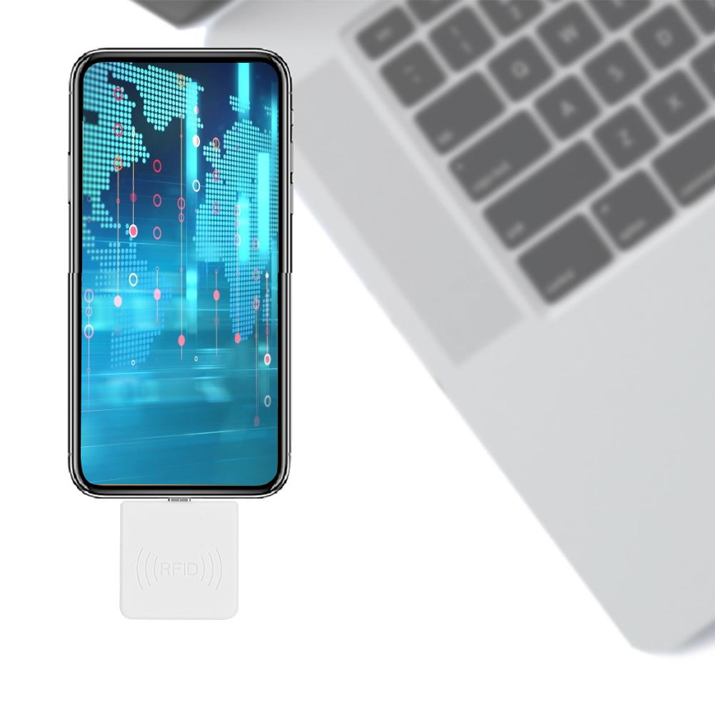 Non Contact   Card Reader Adapter ID Mobile Phone Smart   USB Converter(White )