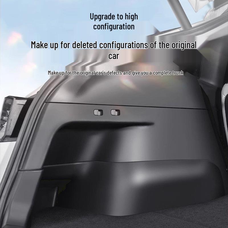 Tesla Model Y Trunk Side Panel Suede Pad Interior Modification