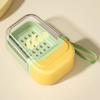 Portable Soap Box Travel Soap Dish Holder Sealed with Drain Holder Transparent Luxury High End Soap Case Bathroom Accessories