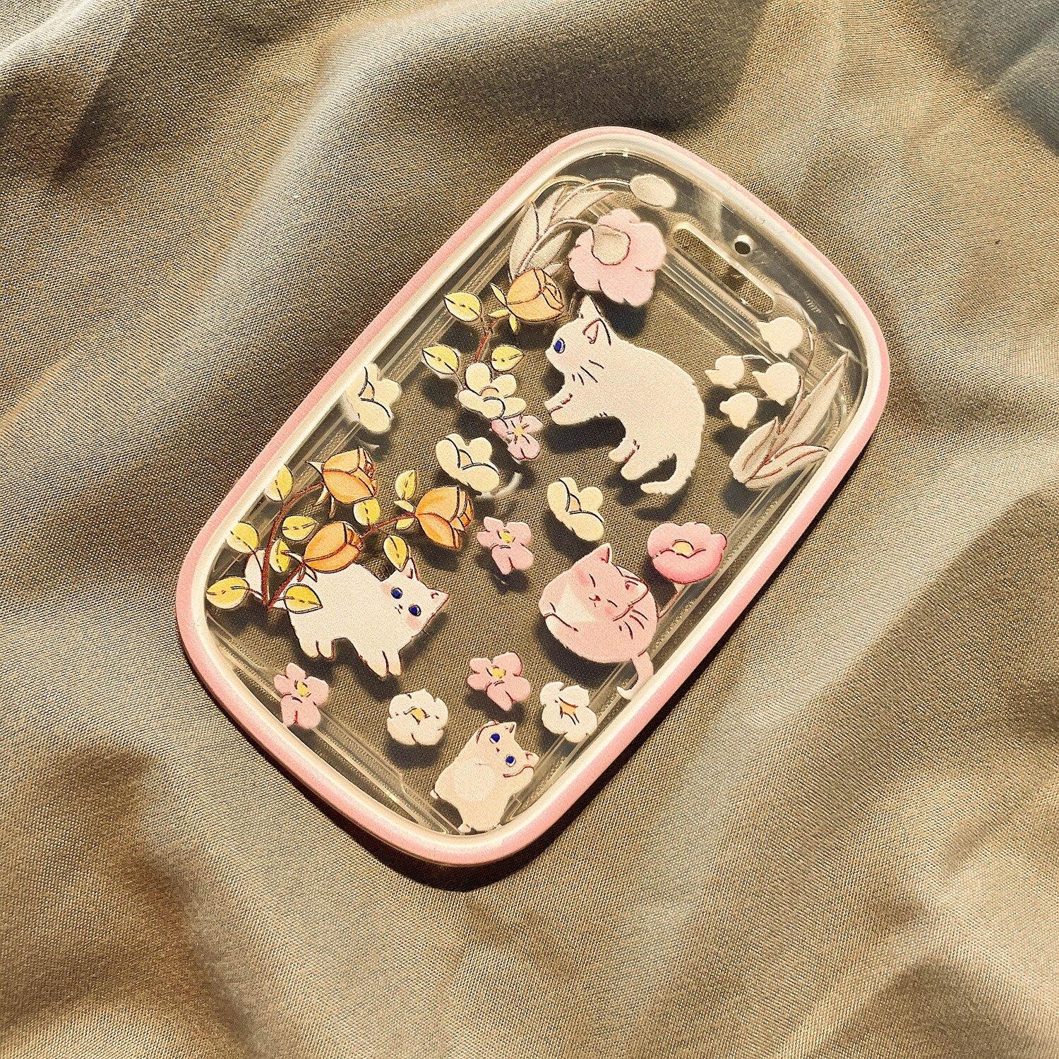 

Держатель для фотокарт Kpop Idol Kawaii, мультяшный кот, семейный друг, органайзер для фотографий, мягкий силиконовый держатель для студенческих карточек в виде автобуса, студенческий