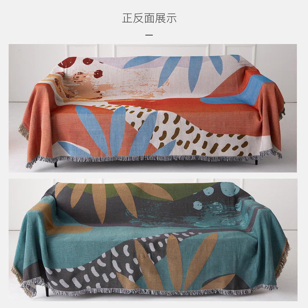 Non Slip Sofa Towel Full Cover All Season All-Purpose Full Cover Sofa Cover Single And Double Sofa Bedspread Nordic Sofa Cover