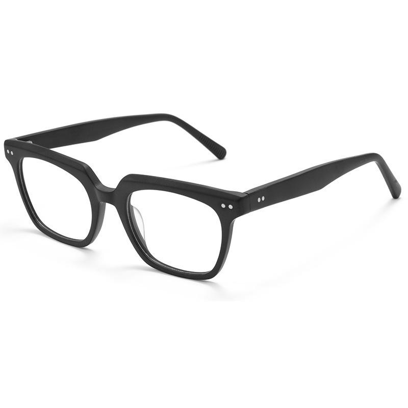 Korean Style Retro Black Acetate Prescription Eyeglass Frames