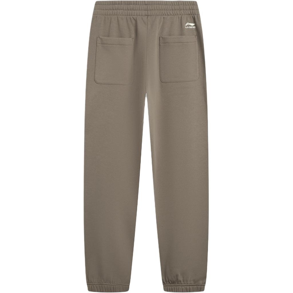 Li Ning Sports Lifestyle Series Fleece Comfortable Thick Versatile Loose Fit Jogger Pants Men bottoms AKLV953-6