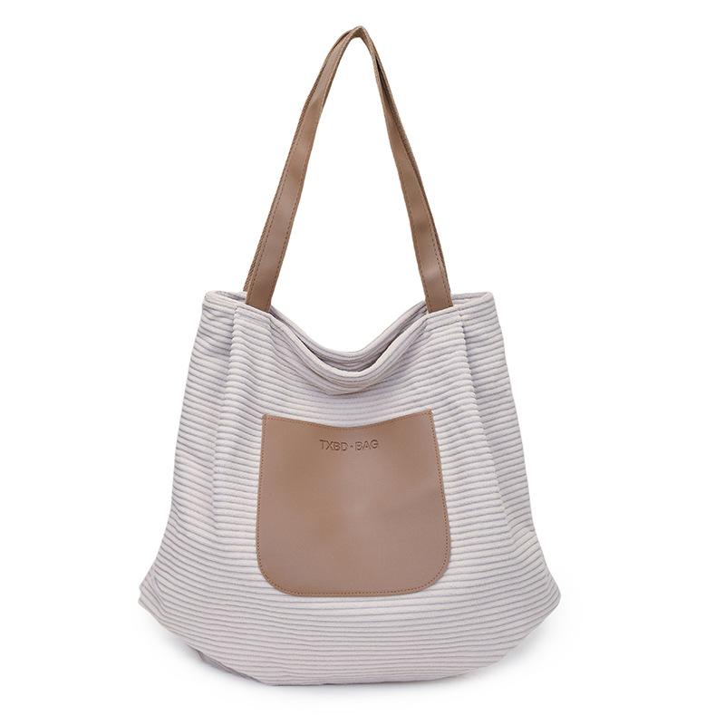 

Large-capacity Casual Women s Simple and Lightweight Travel Bag, Fashionable Commuting Single-shoulder Tote Bag бежевый