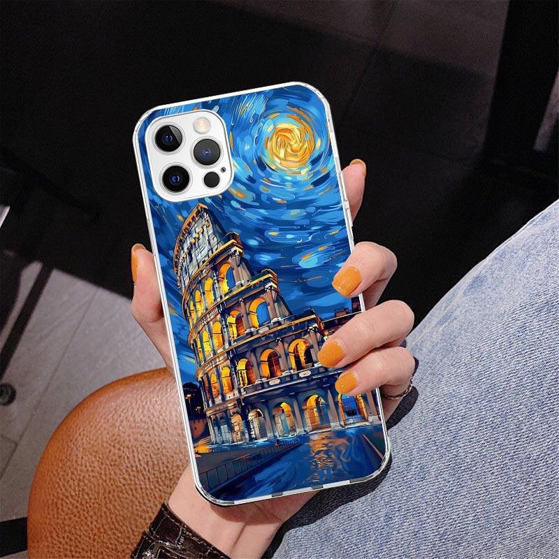 Roman Colosseum Phone Case For iPhone 17 Air 16 Pro Max 16E 15 + 14 Plus 11 12 13 Mini 7 8 SE Gift Print Cover Fundas