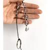 Glass Anal Beads Crystal Butt Plug,Anal Training Beads Anal Chain Prostate Massager Transparent Beads Vagina Anal Plug