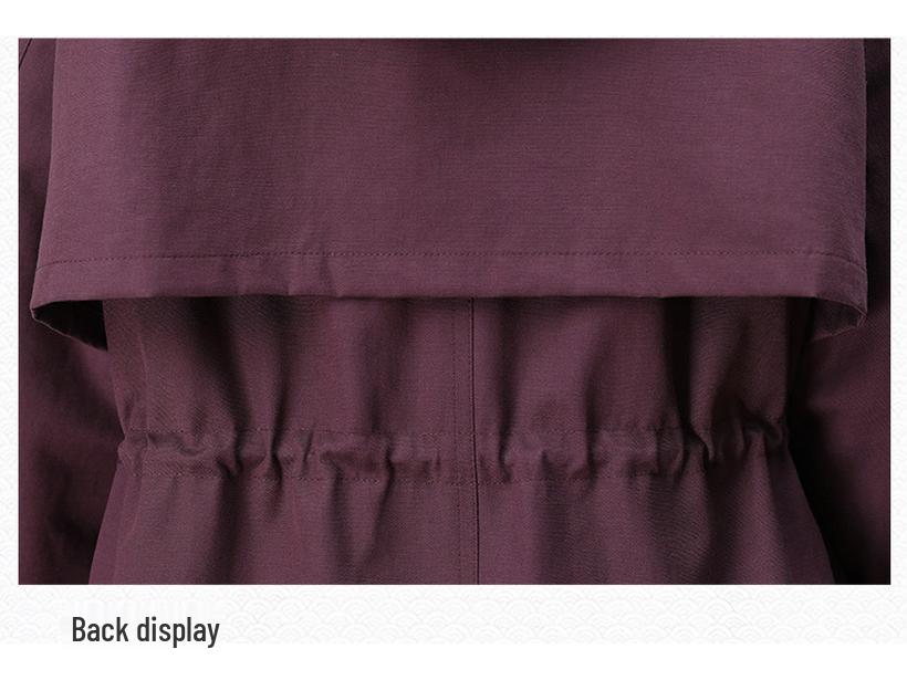 Plus Size Women's Korean Style Parka: 2024 Winter Fleece-Lined, Loose, Slimming Cotton Coat for Moms