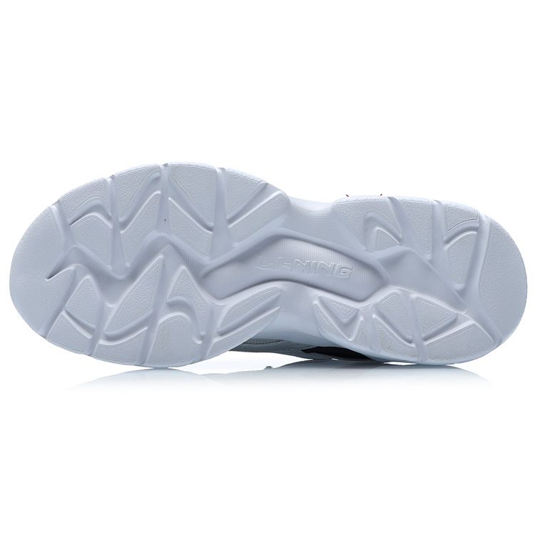 Li Ning Classic Casual Low Top Running Shoes Women sneaker White Light-Blue Red AGCR166-4