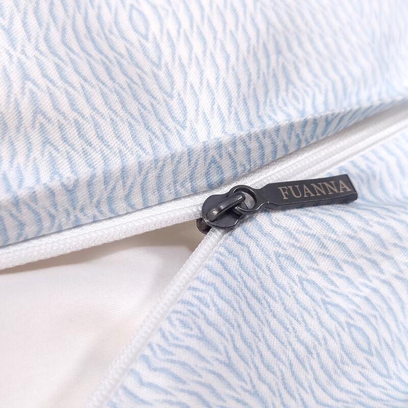 FUANNA Pure Cotton 'Clear Cloud Autumn Moon' 4-Piece Bedding Set