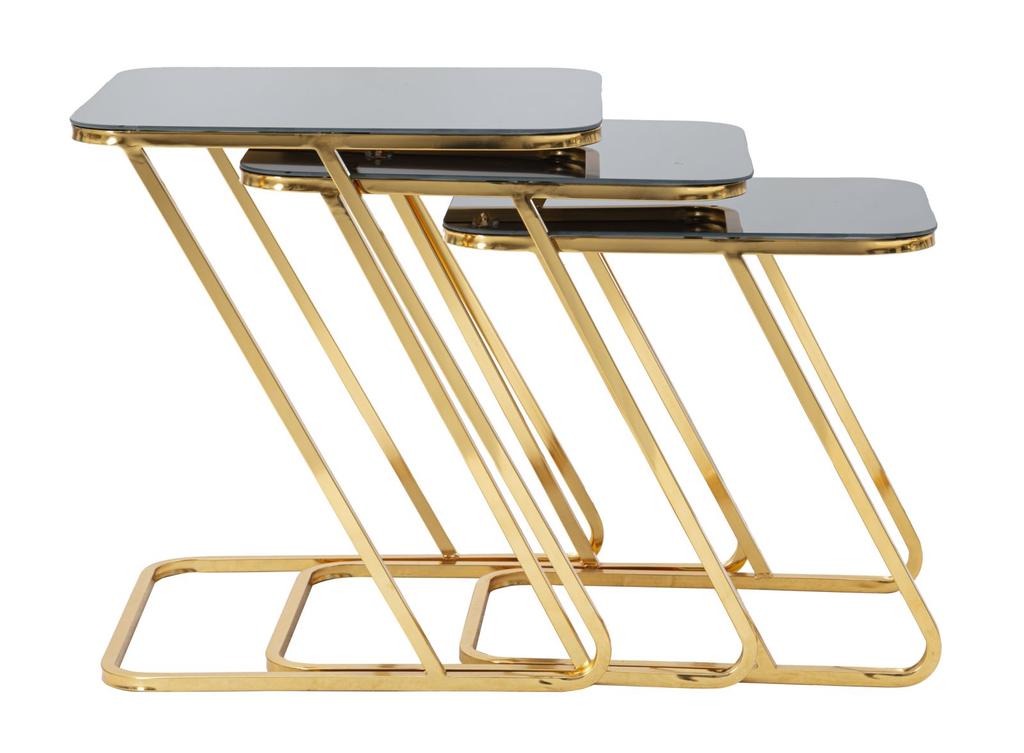 Tisch Simple Set 3-tlg. cm 44x50.5x55.5-39x49x51-34x47x45