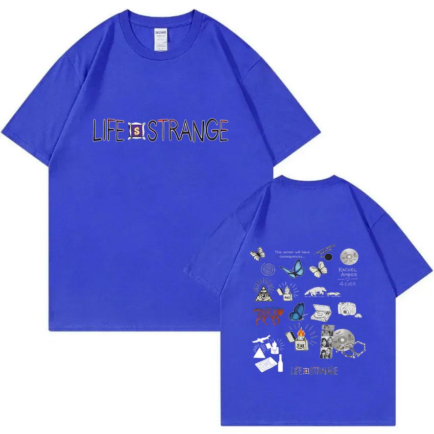 Hot Game Life Is Strange Logo Print Tshirt Unisex Women Casual Oversized Crewneck T Shirts Male Fashion Vintage Tshirt Streetwear