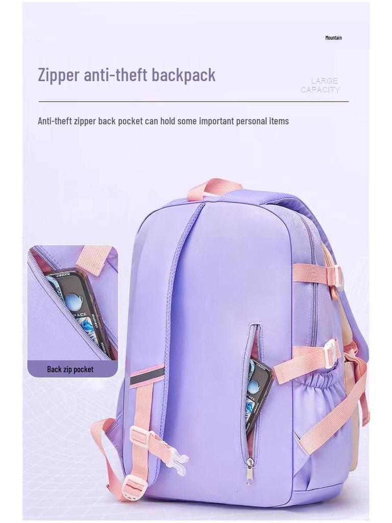 Plecak z ruchomym piaskiem wysokiej wartości dla dzieci - Lekki, klasy 1-6, podwójne paski na ramię, uroczy design drzwi lodówki