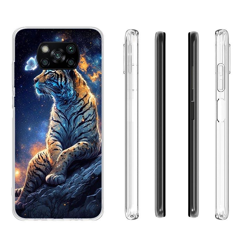 Ferocious Tiger Animal Case Phone Cover for Xiaomi Redmi Note 10 9 9S 8 8T 7 5 Pro Mi 12T 11T 10T 9T 12 11 Lite A3 A2 Trend Fund