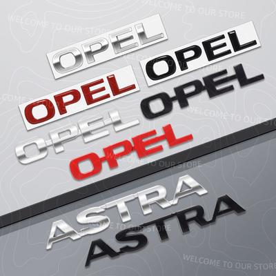 Zinc Alloy For ASTRA Logo Meriva Insignia Mokka Rocks Zafira Vectra Car Trunk 3D Metal Emblem Rear Body Badge Sticker