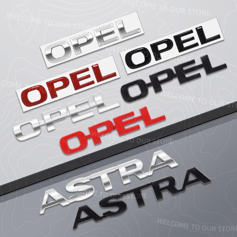 Zinklegierung Für OPEL ASTRA Logo Meriva Insignia Mokka Rocks Zafira Vectra Kofferraum 3D Metall Emblem Heckkarosserie Abzeichen Aufkleber