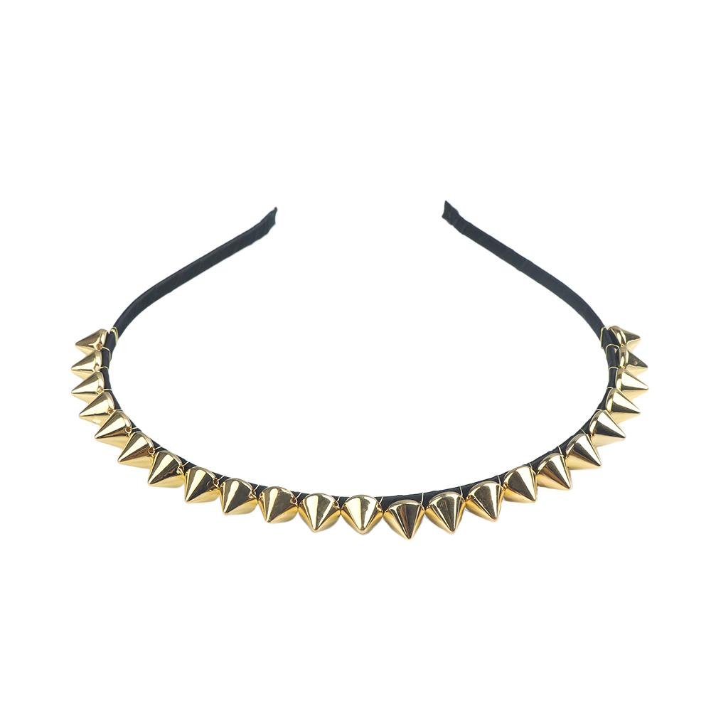 Captivating Chic 1PC Party Lady Jewelry Spike Women Gift Metal Rivets Hair Clips Headband Hair Band
