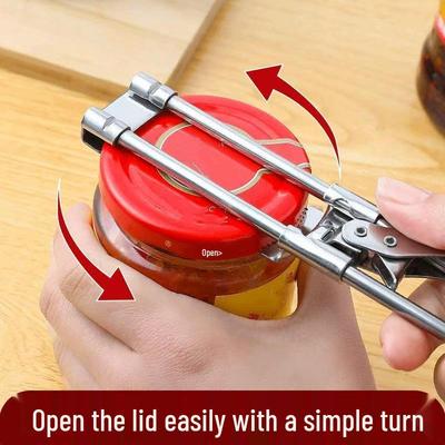 Manual Non-Slip Bottle and Cap Opener, Twist-Off Tool, Screw Cap Remover, Xiaobao Can Opener