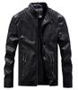 Laquest PU Leather Rider Single Winter Men's Jacket, Breasted, Spring, Autumn, (M, Black)