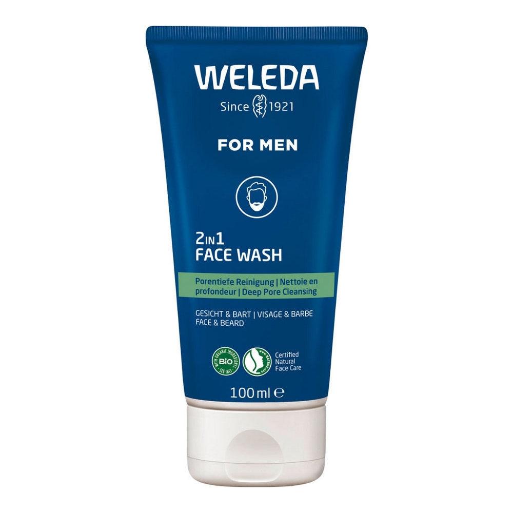 Weleda For Men 2-In-1 Face Wash Gel 100Ml