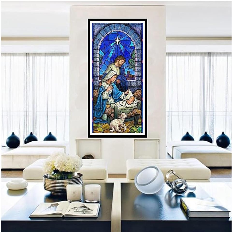 Fai da te Religioso Vergine Maria Diamante Dipinto Speciale Diamanti Croce Arte Ricamo Kit Mosaico Immagine Soggiorno Decorazione Casa Regali