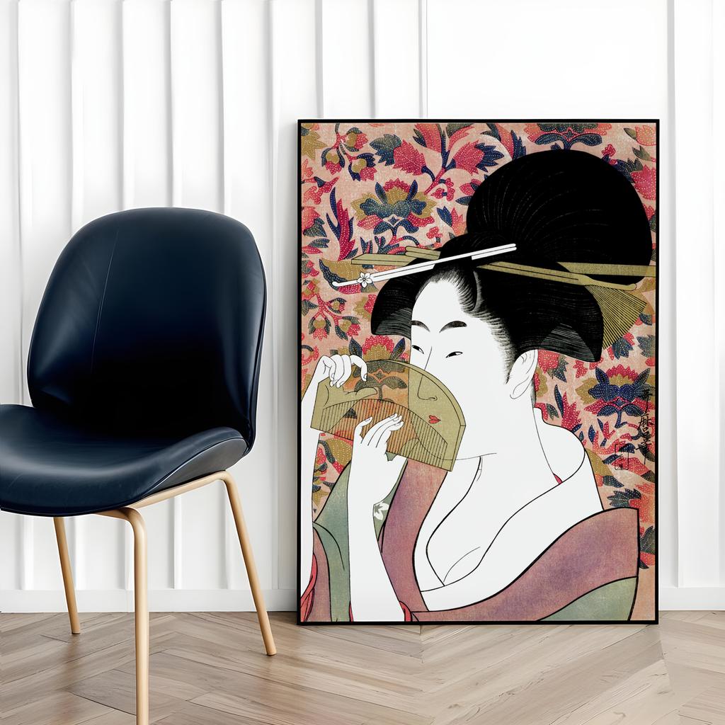 Plakat obraz gejsza kobieta sztuka geisha