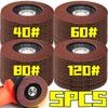 1/5Pcs 4.5inch Flap Discs 40 60 80 120 Grit  for Angle Grinder Polishing Sanding Wheel Grinding Wheels Welding Tools Red Sand
