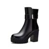 High-heeled Boot Women's New Autumn-winter Plush Heel Shoes, Versatile Shoes
