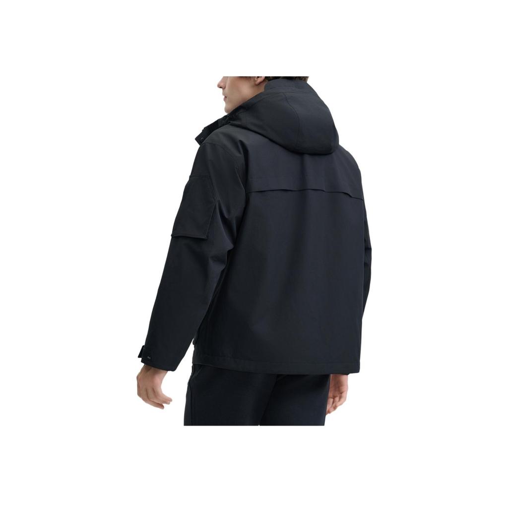 New FILA Windbreaker Jacket Men's Jet Black F11M448702FBK