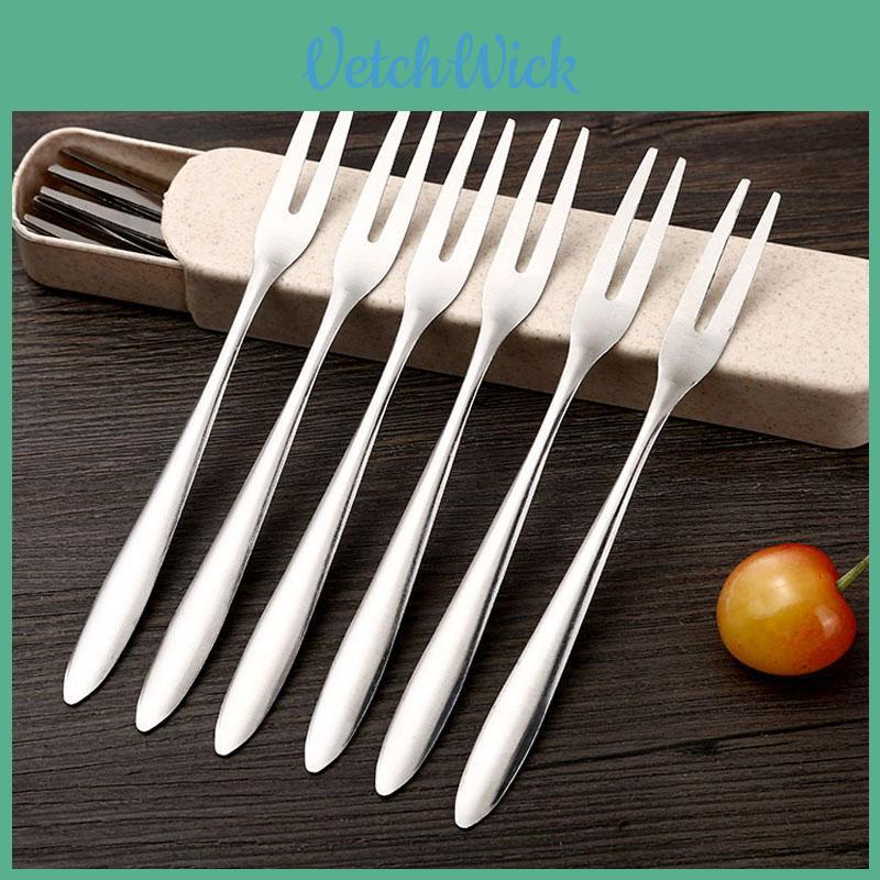 Highquality Stainless Steel Fruit Fork Tableware Perfect For Snacks Cakes And Desserts