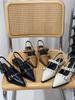 Internet-Berühmtheit Feenwind niedriger Absatz Einzelne Schuhe Damen 2025 Sommer neu spitz flach vielseitig sanfte Tasche Kopf Sandalen