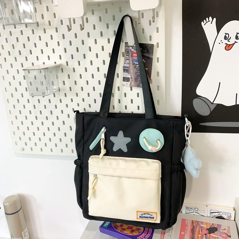 

Японская сумка-тоут модная большой вместимости для учеников средней школы, старшеклассников, для ношения в руках, сумки для репетиторства на занятия