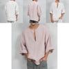 Premium Men's Long Sleeve Linen Shirt With Loose Fit For Casual Summer Comfort