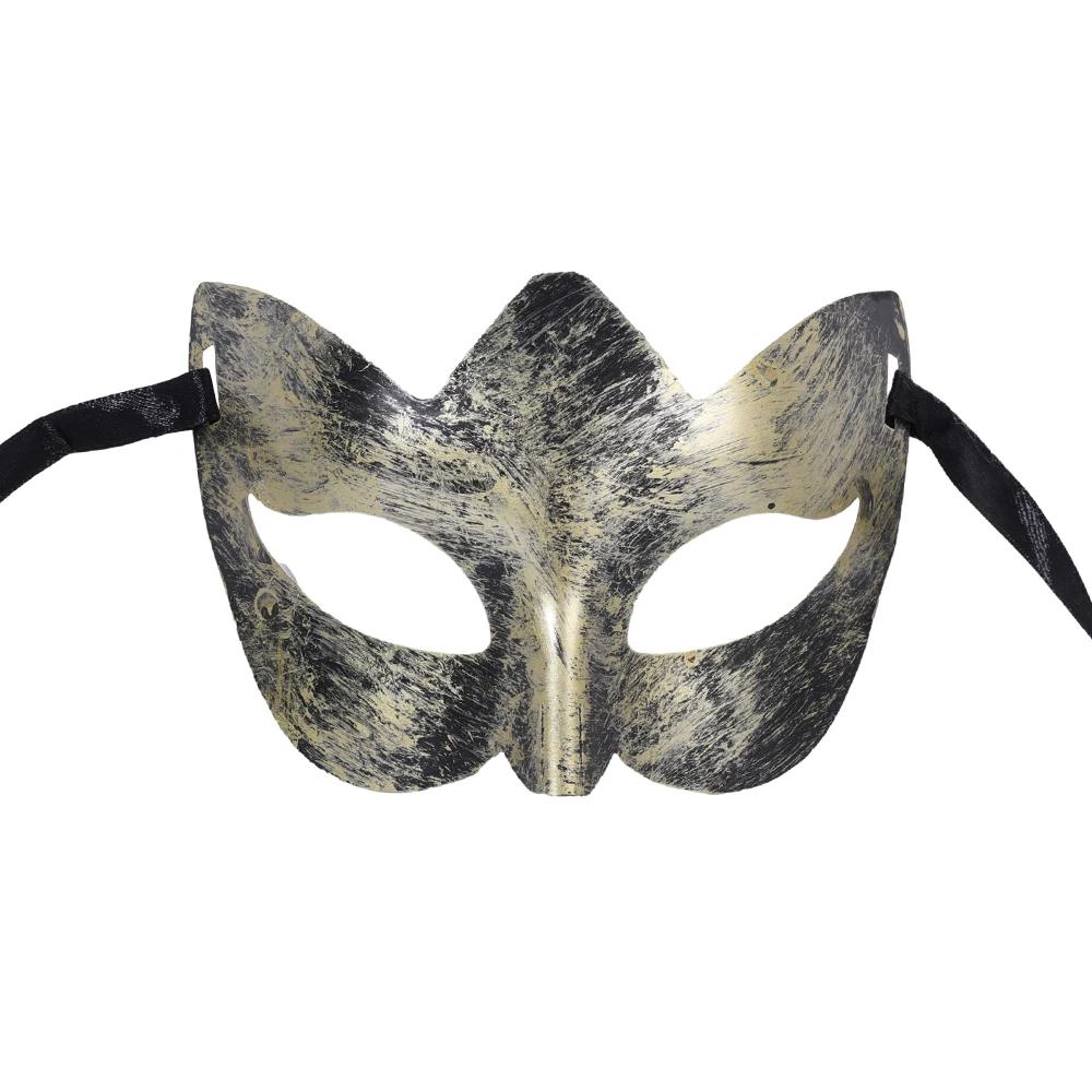 Retro Halloween Mask Antique Silver Gold Half Face Mask For Women Men Carnival Dress Masque Ball Costume Party Props Cosplay