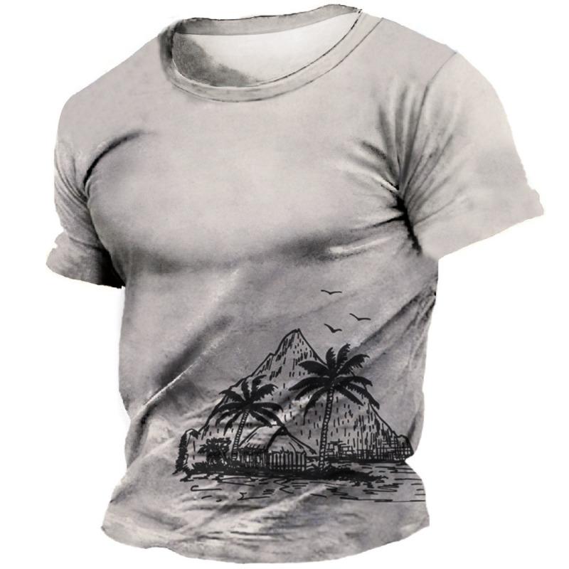

Vintage T-Shirt For Men 3D Navigation Print O-Neck Short Sleeve Tops Fashion Hip Hop Streetwear Oversized Tee Shirt Men Clothing 6XL