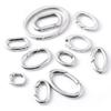 2pcs/1pc Stainless Steel Spring Lobster Clasp Oval Clasp for Keychain Keyring Carabiner Key Holder Jewelry Making DIY No Fade