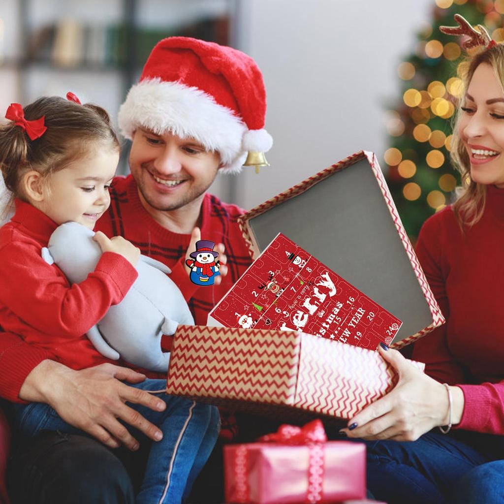 Christmas Countdown 24 Days Collectible Ornaments Christmas Holiday Countdown For Kids Children Girls Family Friends Party