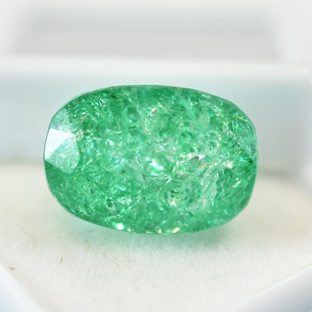 Natural Green Emerald Loose Gemstone Colombian 16x11mm Cushion Shape for Jewelry Making and Crafts