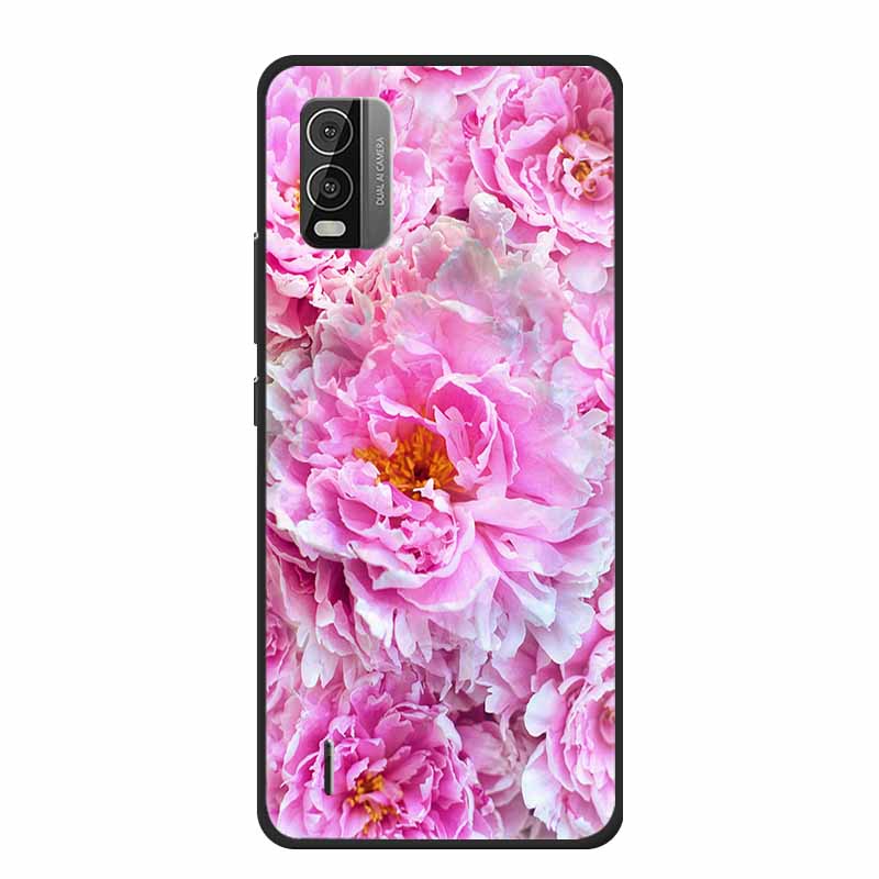 For Nokia C110 C210 C300 Case Soft black Silicone Bumper TPU Phone Wolf Cat Flower CaseS For C110 210 300 Shock proof Bumper TPU