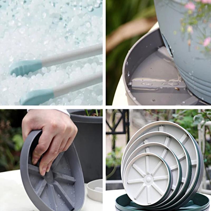 1 szt. Tacka na rośliny do wnętrz, okrągła plastikowa doniczka na kwiaty, trwała, odporna na gnicie, narzędzie ogrodowe do domu